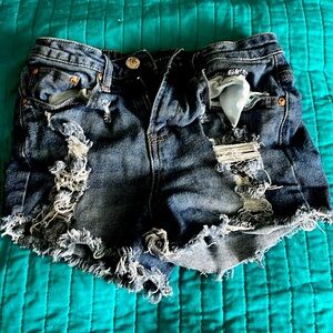 Jean shorts, actually a size one